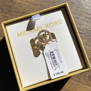 Michael Kors Gold Ring with Crystal Accent